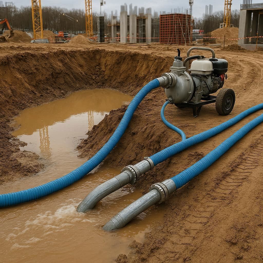 Водопонижение и осушение котлована в Челябинске