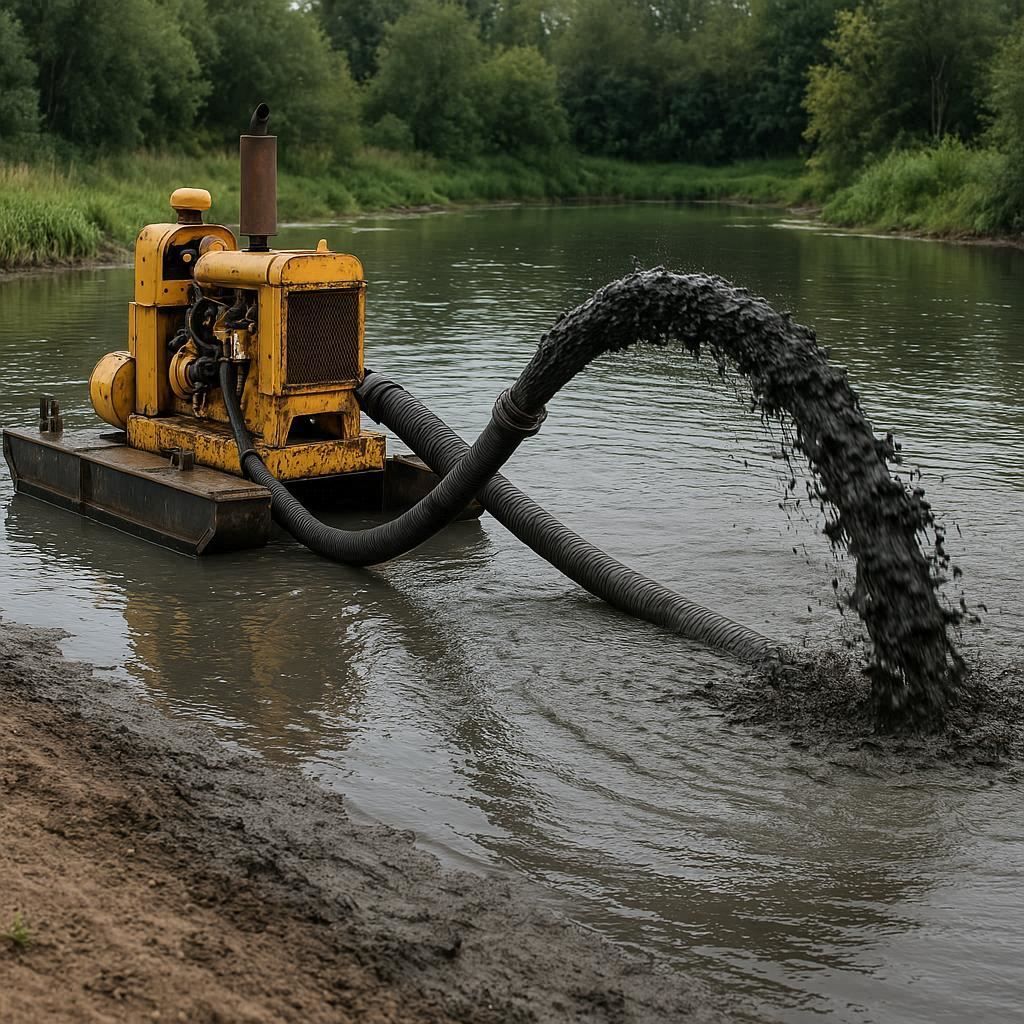 Очистка прудов и водоемов от ила в Челябинске